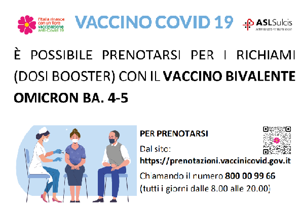 Orari PVT Vaccini anticovid febbraio 2023